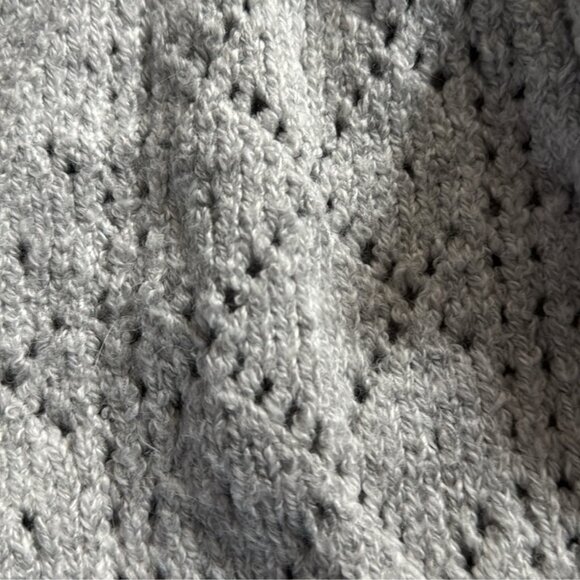 Anthropologie - Maeve Pointelle Chunky Sweater w/Rhinestone Buttons - size M - Picture 4 of 6